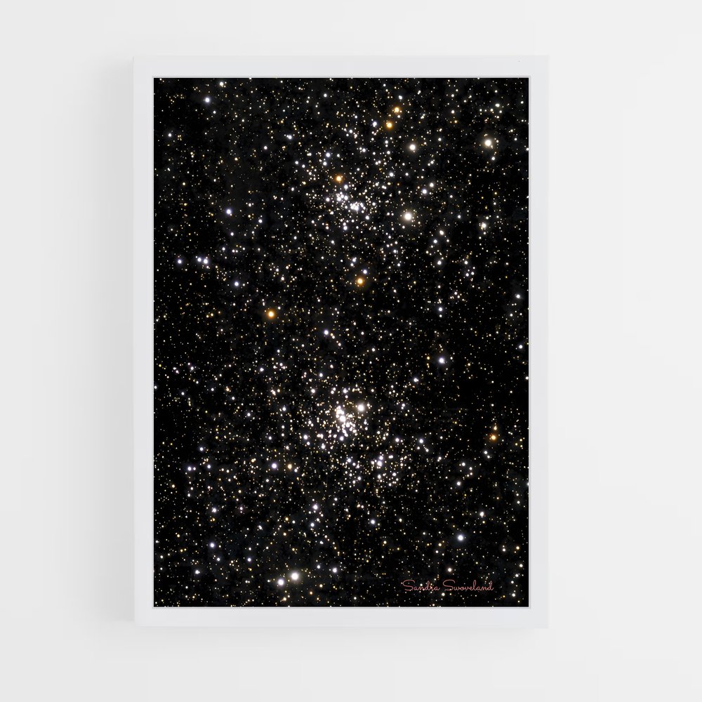 Poster Éblouissant Amas Stellaire – affiche Étoiles (vue 3)
